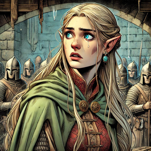 An-elven-woman-wearing-commoners-attire-looking-in-distress-in-an-undercave-background-in-Warhammer-Fantasy-comics-style.jpeg