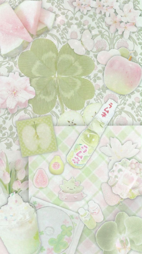 _--_--lucky-clover-clovercore-cutecore-nature-green-greenaesthetic-pink-pinkaesthetic-greenandpink-aesthetic-wallpaper.jpeg
