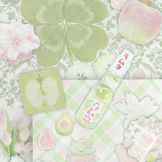 _--_--lucky-clover-clovercore-cutecore-nature-green-greenaesthetic-pink-pinkaesthetic-greenandpink-aesthetic-wallpaper
