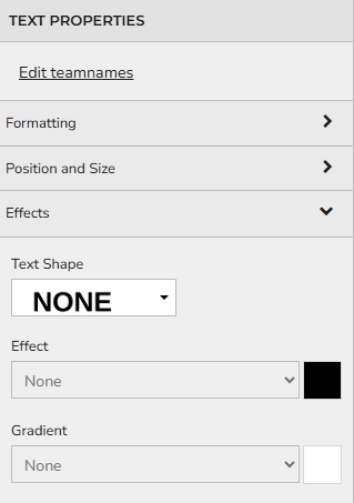 Edit team name